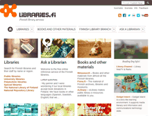 Tablet Screenshot of libraries.fi